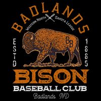 American Bison Baseball Retro Minor League Baseball Team Zip Tote Bag