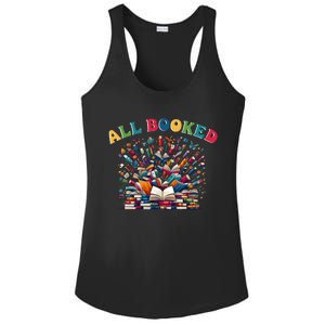 All Booked Book Lovers Reading Books Ladies PosiCharge Competitor Racerback Tank