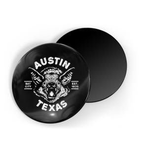 Austin Bat Bat City Texas Tx Est Established 1839 Design Magnet