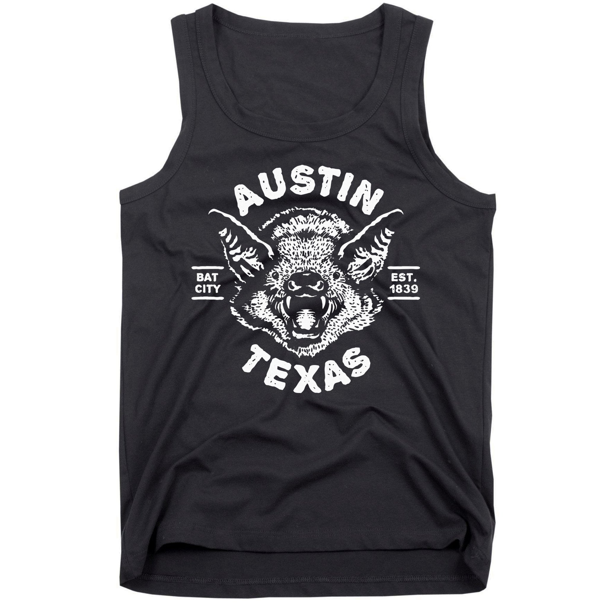 Austin Bat Bat City Texas Tx Est Established 1839 Design Tank Top