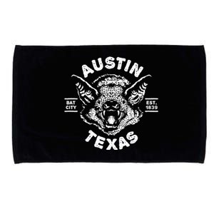 Austin Bat Bat City Texas Tx Est Established 1839 Design Microfiber Hand Towel