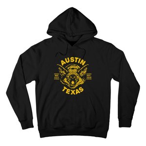 Austin Bat Bat City Texas Tx Est Established 1839 Design Hoodie