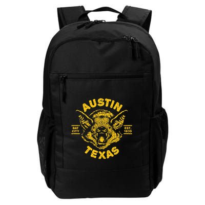 Austin Bat Bat City Texas Tx Est Established 1839 Design Backpack