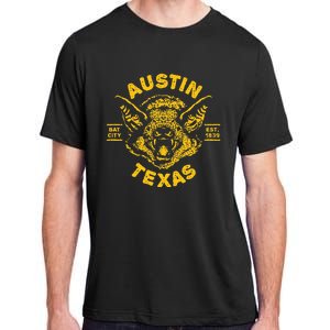 Austin Bat Bat City Texas Tx Est Established 1839 Design Adult ChromaSoft Performance T-Shirt