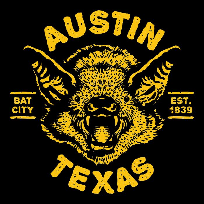 Austin Bat Bat City Texas Tx Est Established 1839 Design 16 in Basic Backpack