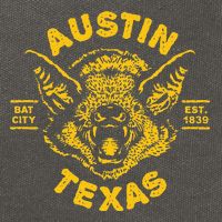 Austin Bat Bat City Texas Tx Est Established 1839 Design Cotton Canvas Backpack