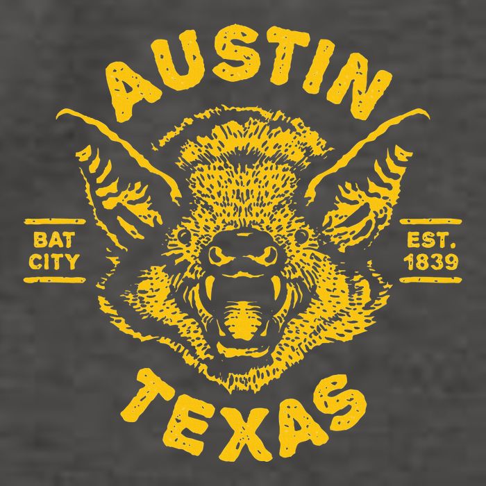 Austin Bat Bat City Texas Tx Est Established 1839 Design Vector Backpack