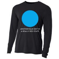 Another Bright Blue Dot In A Really Red State Funny Cooling Performance Long Sleeve Crew