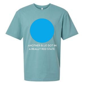 Another Bright Blue Dot In A Really Red State Funny Sueded Cloud Jersey T-Shirt