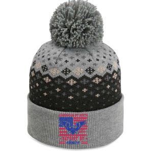 American By Birth Patriot By Choice The Baniff Cuffed Pom Beanie