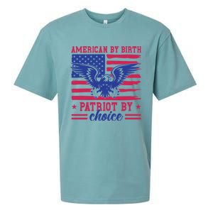 American By Birth Patriot By Choice Sueded Cloud Jersey T-Shirt