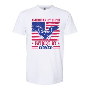 American By Birth Patriot By Choice Softstyle CVC T-Shirt