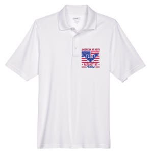 American By Birth Patriot By Choice Men's Origin Performance Pique Polo