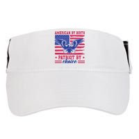 American By Birth Patriot By Choice Adult Drive Performance Visor