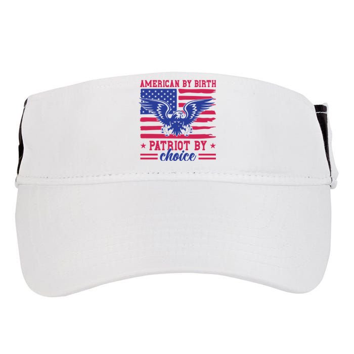 American By Birth Patriot By Choice Adult Drive Performance Visor