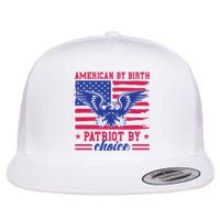 American By Birth Patriot By Choice Flat Bill Trucker Hat