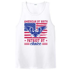 American By Birth Patriot By Choice PosiCharge Competitor Tank