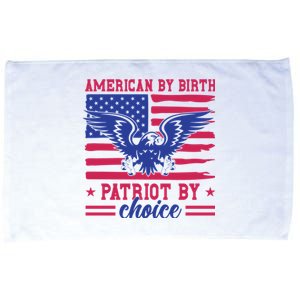 American By Birth Patriot By Choice Microfiber Hand Towel