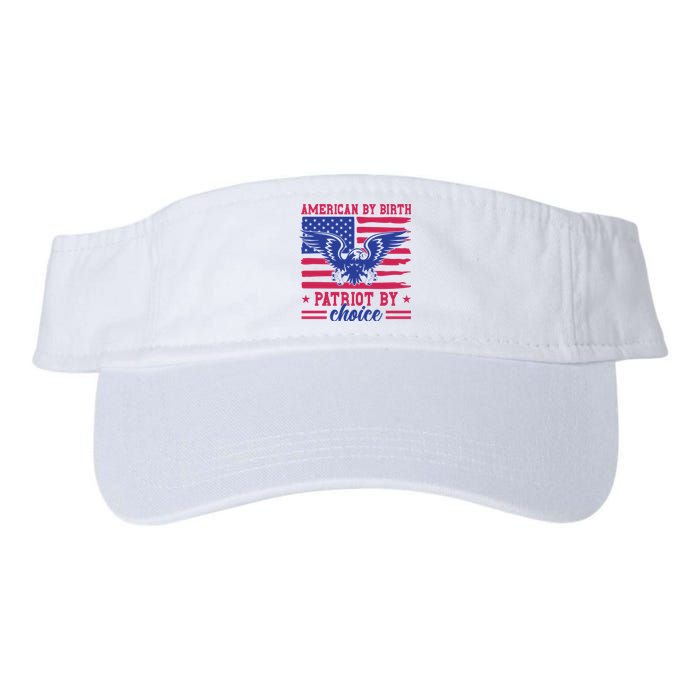 American By Birth Patriot By Choice Valucap Bio-Washed Visor