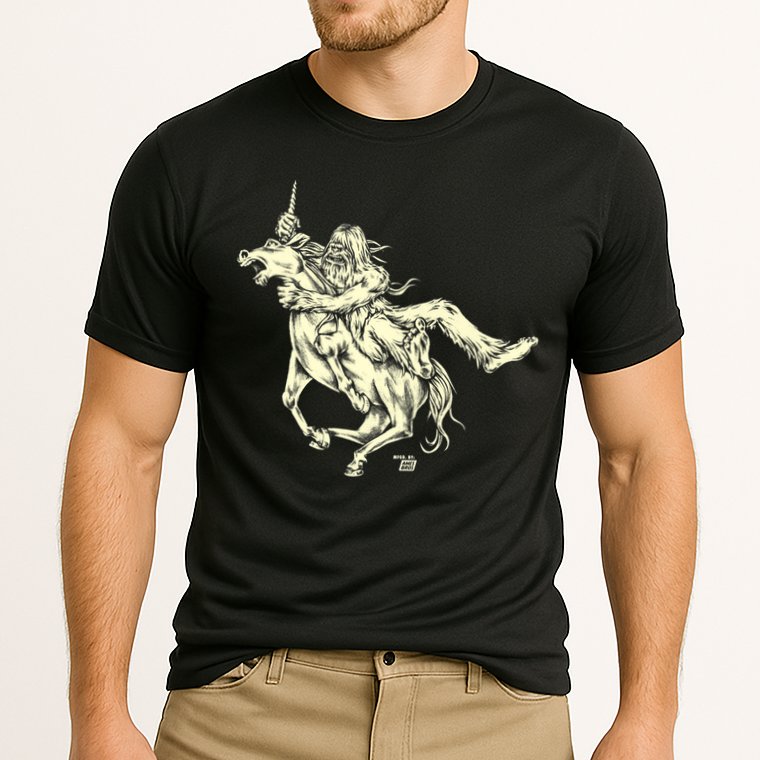 Ames Bros Bigfoot Vs Unicorn Performance Shirt