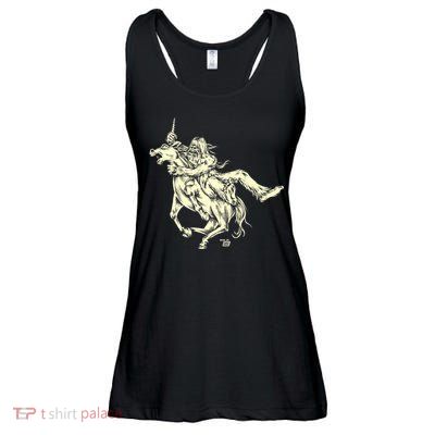 Ames Bros Bigfoot Vs Unicorn Ladies Essential Flowy Tank