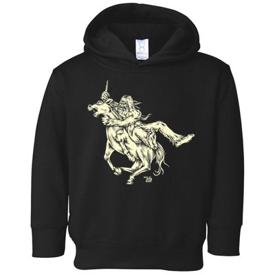 Ames Bros Bigfoot Vs Unicorn Toddler Hoodie