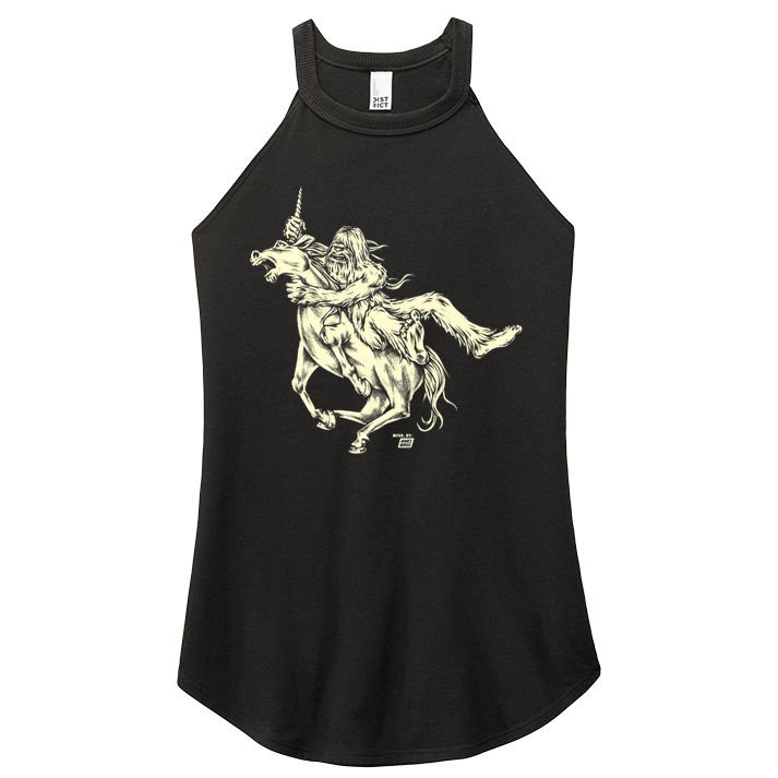 Ames Bros Bigfoot Vs Unicorn Women's Perfect Tri Rocker Tank