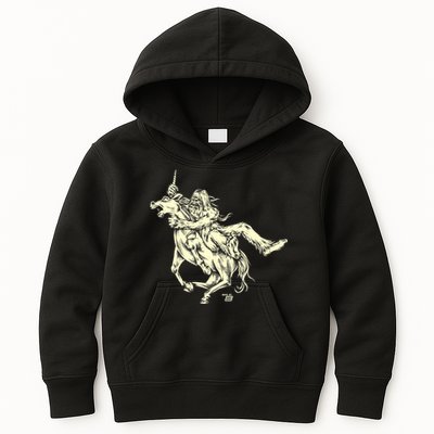 Ames Bros Bigfoot Vs Unicorn Kids Hoodie