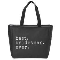 Awesome Best. Bridesman. Ever. Funny Meme Gift Zip Tote Bag