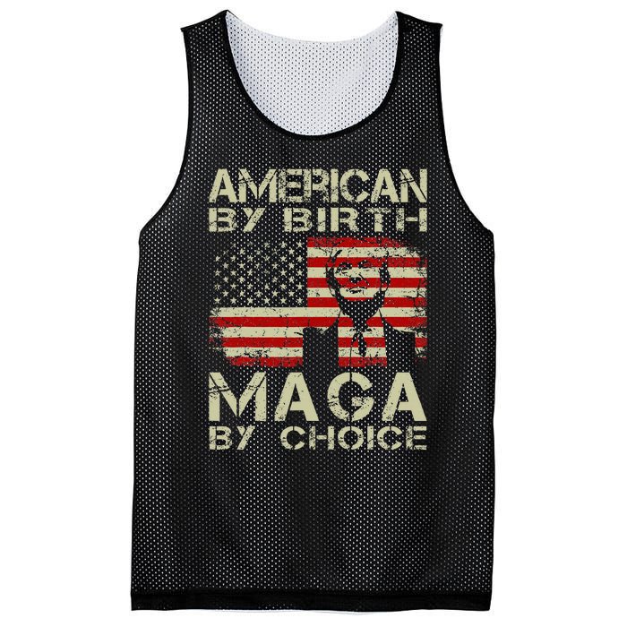 American By Birth Maga By Choice Pro Trump 2024 Us Flag Mesh Reversible Basketball Jersey Tank