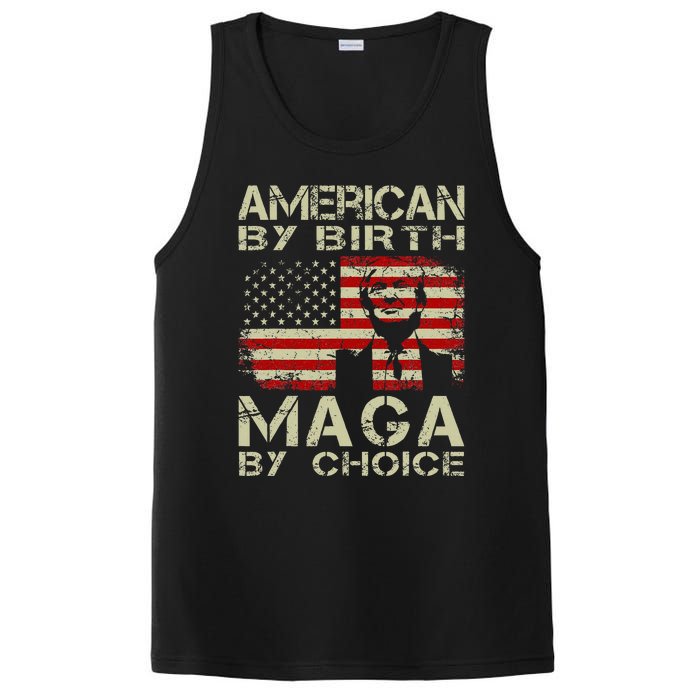 American By Birth Maga By Choice Pro Trump 2024 Us Flag PosiCharge Competitor Tank