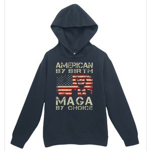 American By Birth Maga By Choice Pro Trump 2024 Us Flag Urban Pullover Hoodie