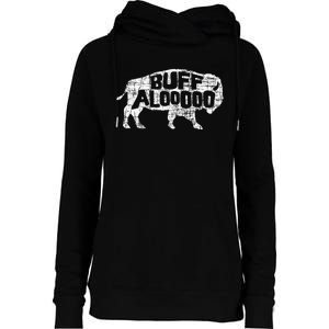 American Bison Buffalo Lover Wildlife Outdoor National Park Womens Funnel Neck Pullover Hood