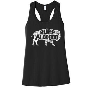 American Bison Buffalo Lover Wildlife Outdoor National Park Women's Racerback Tank