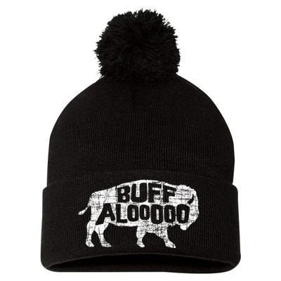 American Bison Buffalo Lover Wildlife Outdoor National Park Pom Pom 12in Knit Beanie