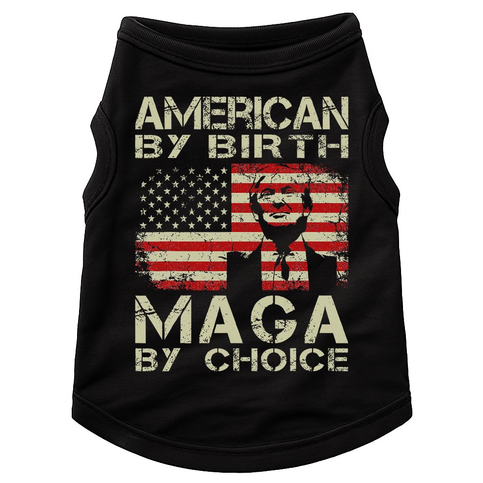 American By Birth Maga By Choice Trump 2024 Doggie Tank