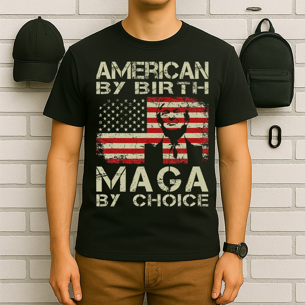 American By Birth Maga By Choice Trump 2024 T-Shirt