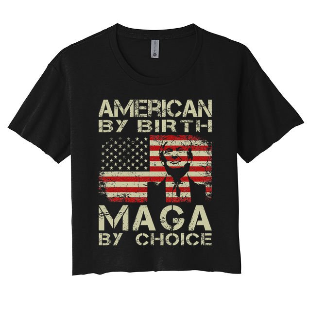 American By Birth Maga By Choice Trump 2024 Crop Top