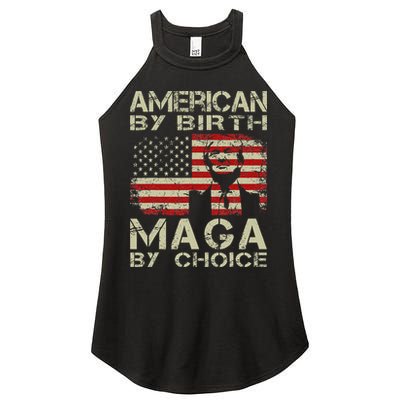 American By Birth Maga By Choice Trump 2024 Women's Perfect Tri Rocker Tank
