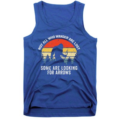 Archery Bow Bigfoot Fathers Day Tank Top