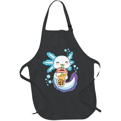Axolotl Boba Bubble Tea Kawaii Anime Japanese  Teen   Apron