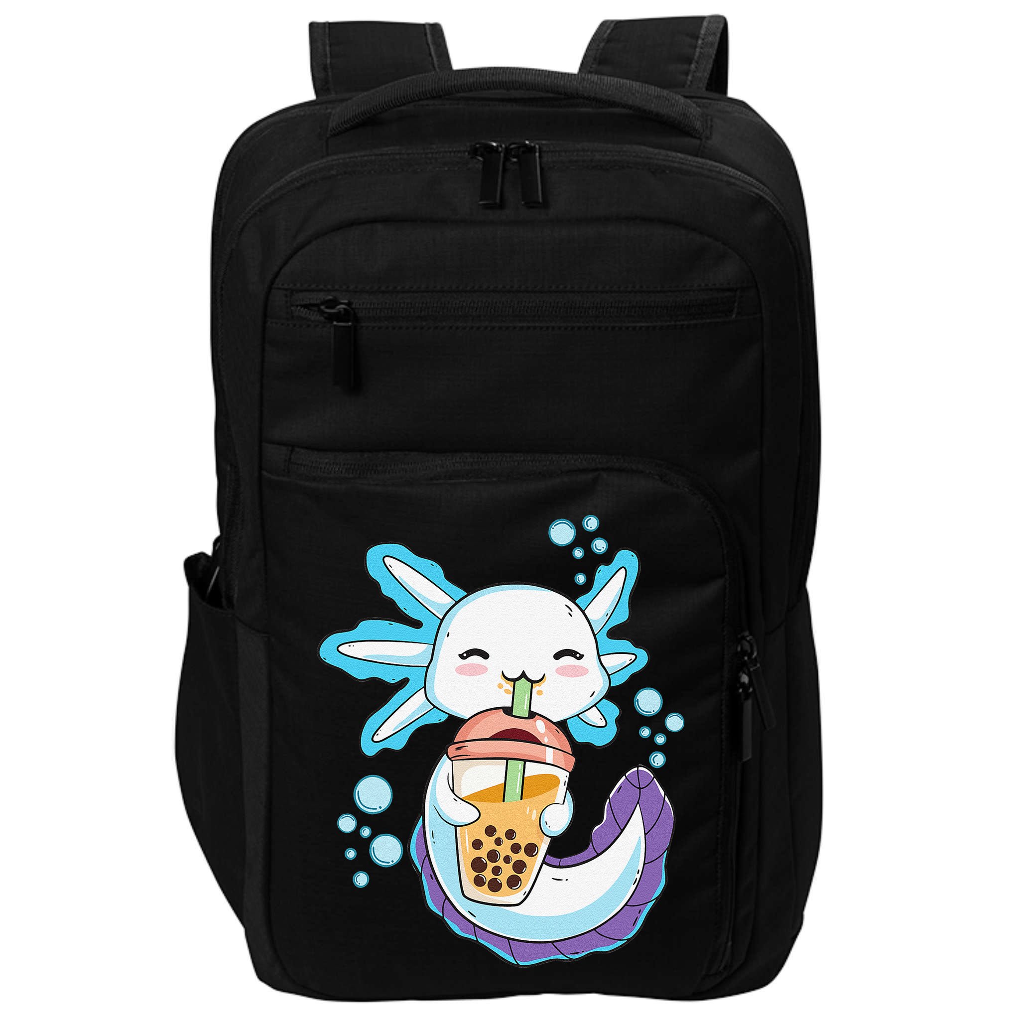 Axolotl Boba Bubble Tea Kawaii Anime Japanese  Teen   Impact Tech Backpack