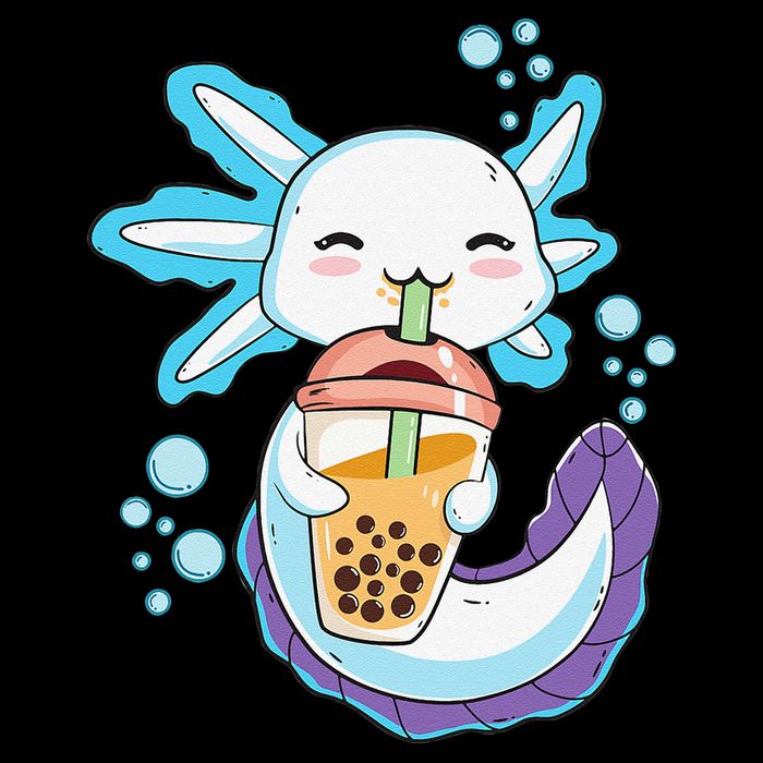 Axolotl Boba Bubble Tea Kawaii Anime Japanese  Teen   Impact Tech Backpack