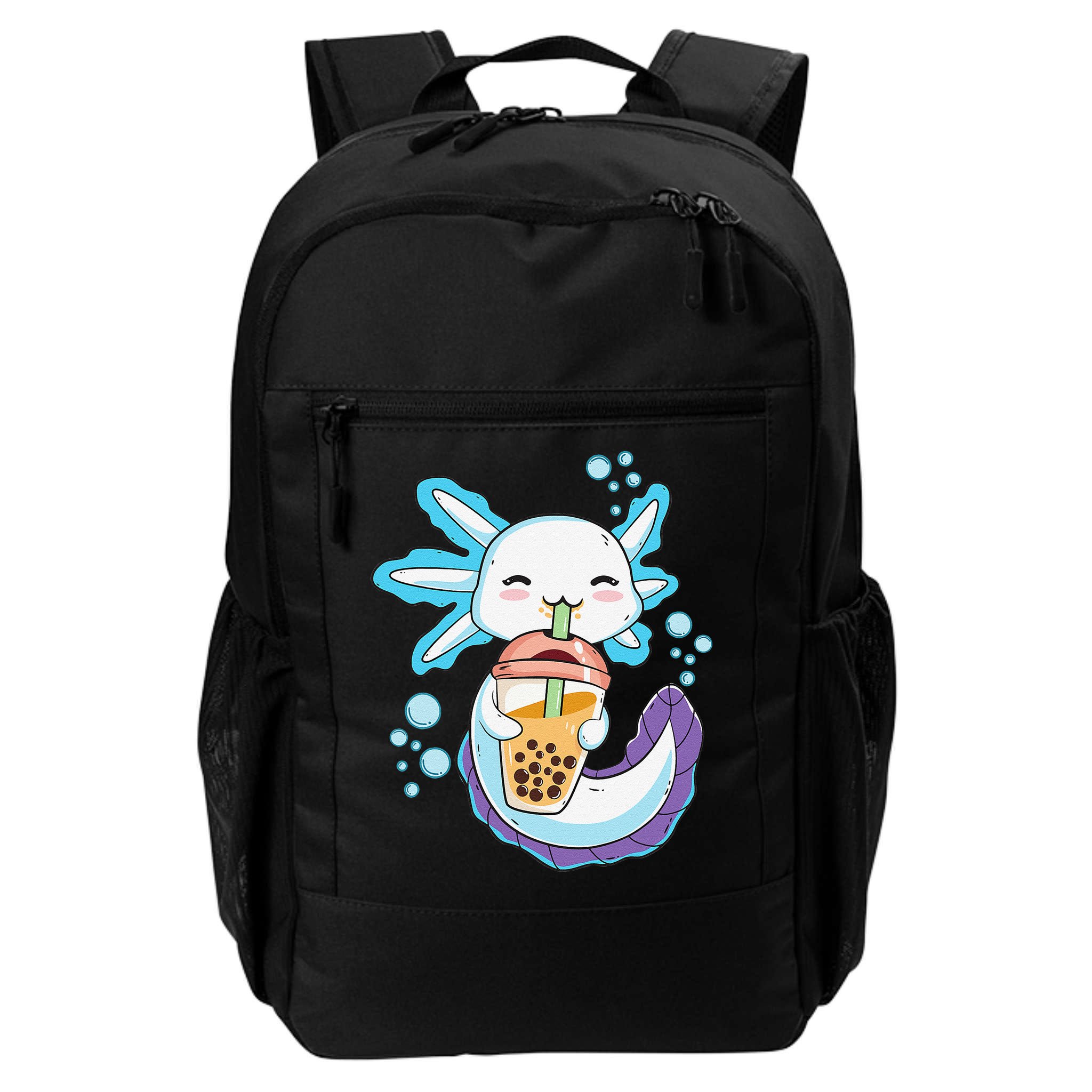 Axolotl Boba Bubble Tea Kawaii Anime Japanese  Teen   Backpack