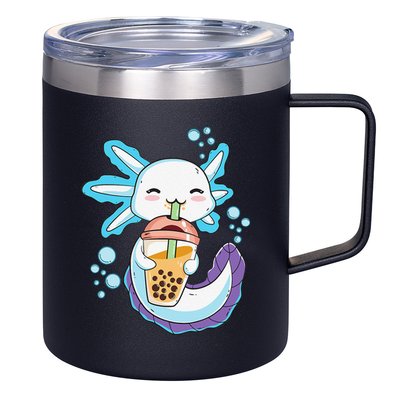 Axolotl Boba Bubble Tea Kawaii Anime Japanese  Teen   12oz Stainless Steel Coffee Mug