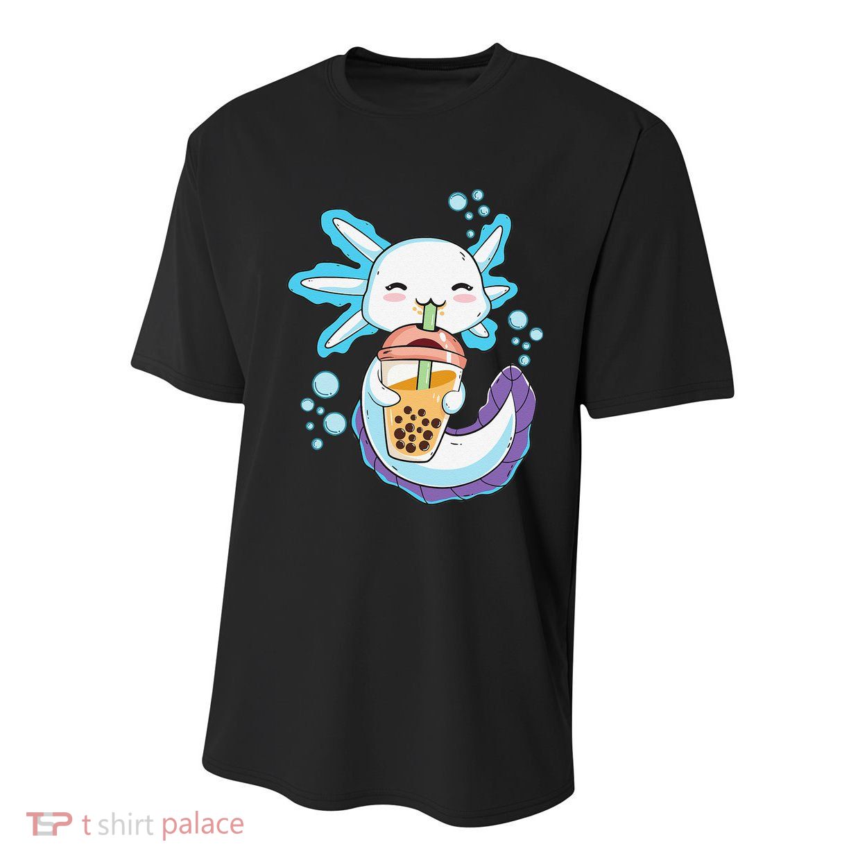 Axolotl Boba Bubble Tea Kawaii Anime Japanese  Teen   Youth Performance Sprint T-Shirt
