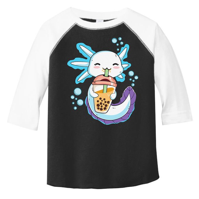 Axolotl Boba Bubble Tea Kawaii Anime Japanese  Teen   Toddler Fine Jersey T-Shirt