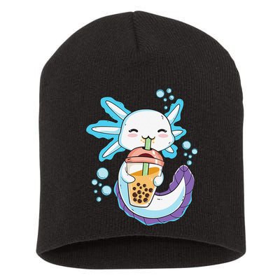 Axolotl Boba Bubble Tea Kawaii Anime Japanese  Teen   Short Acrylic Beanie