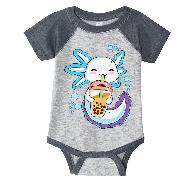 Axolotl Boba Bubble Tea Kawaii Anime Japanese  Teen   Infant Baby Jersey Bodysuit