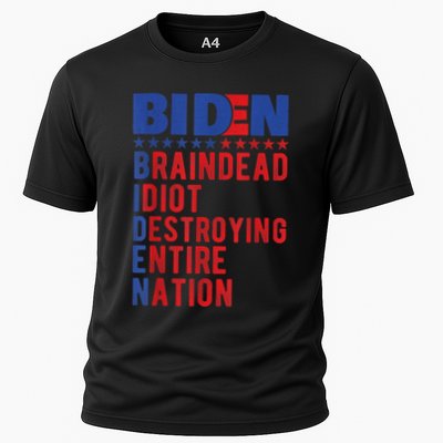 Anti Biden Braindead Idiot Destroying Entire Nation Performance Shirt